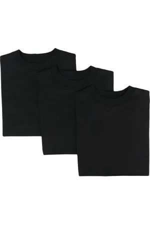 Jil Sander Koszulki, Kobieta, Czarny, M, Bawełna, Zestaw Czarnych Bawełnianych T-shirtów