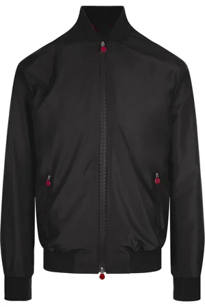Kiton Kurtki, Mężczyzna, Czarny, XL, Poliester, Bomberka
