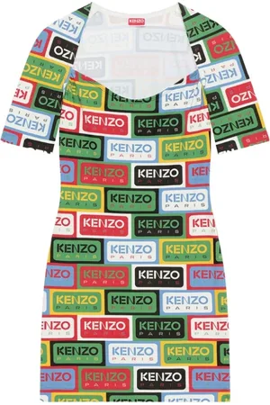Kenzo Sukienki, Kobieta, Wielobarwność, S, Sukienka Bodycon w Etykiety