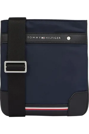 Tommy Hilfiger Torebki, Mężczyzna, Niebieski, ONE SIZE, Poliester, Mini Torebka Crossover