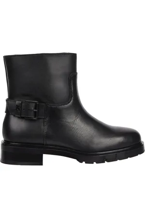 Tommy Hilfiger Buty, Kobieta, Czarny, 41 EU, Skóra, Czarne botki motocyklowe