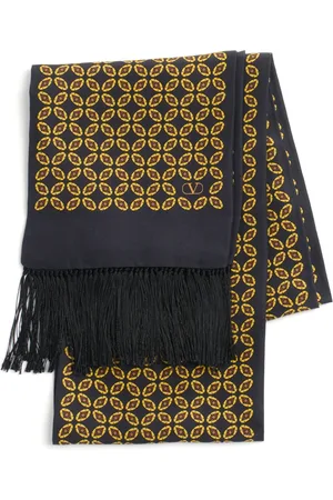 VALENTINO GARAVANI Akcesoria, Mężczyzna, Czarny, ONE SIZE, Len, Chusta Chamber Bandeaux