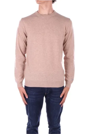 Woolrich Swetry, Mężczyzna, Beżowy, S, Wełna, Beżowy sweter Model Altezza