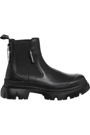 Karl Lagerfeld Buty, Kobieta, Czarny, 36 EU, Skóra, K/Ikonik Trekka Max Botki do kostki