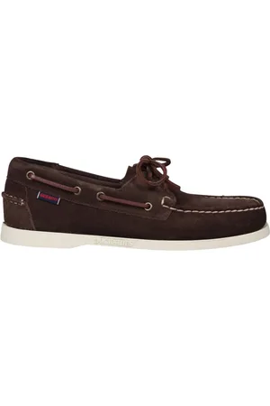 SEBAGO Buty, Mężczyzna, brązowy, 42 EU, Zamsz, Mokasyny Żeglarskie z Zamszu