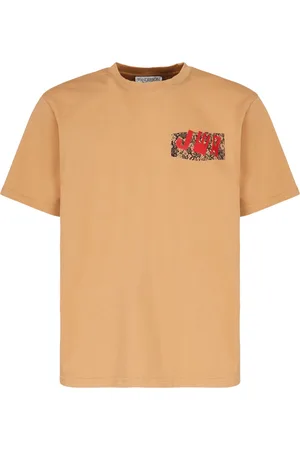 J.W.Anderson Koszulki, Mężczyzna, Beżowy, S, Bawełna, Beżowy T-shirt