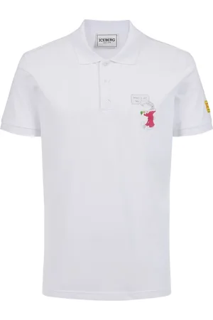 Iceberg Koszulki, Mężczyzna, Biały, 2XL, Białe polo o regularnym kroju z tkaniny pique