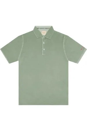 sartoria tramarossa Koszulki, Mężczyzna, Zielony, XL, Zielona Koszulka Polo z Haftowanym Logo
