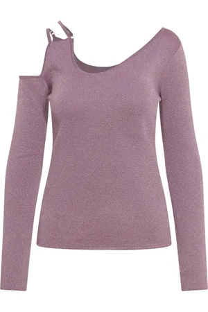 J.W.Anderson Swetry, Kobieta, Fioletowy, S, Poliester, Asymetryczny top