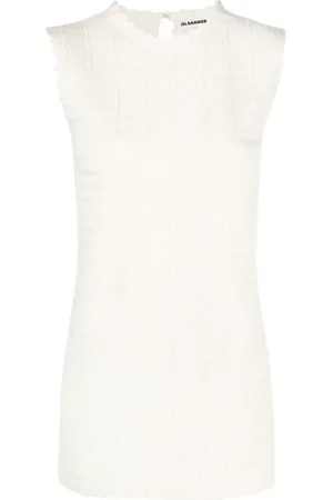 Jil Sander Sukienki, Kobieta, Beżowy, XS, Bawełna, Sukienka dzianinowa