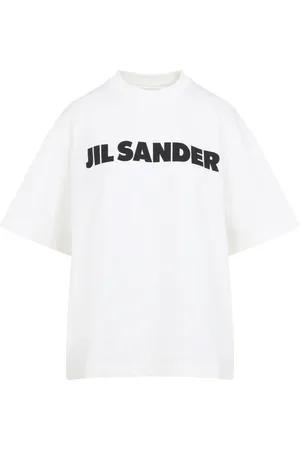 Jil Sander Koszulki, Kobieta, Biały, XS, Bawełna, Porcelain T-Shirt