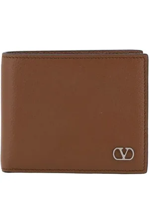 VALENTINO GARAVANI Akcesoria, Mężczyzna, brązowy, ONE SIZE, Skóra, Kultowy portfel Vlogo Billfold