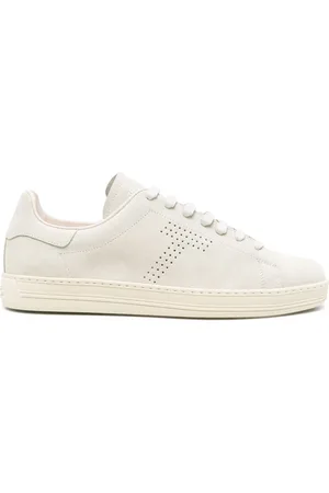 Tom Ford Buty, Mężczyzna, Beżowy, 42 EU, Zamsz, Zamszowe Sneakersy Warwick