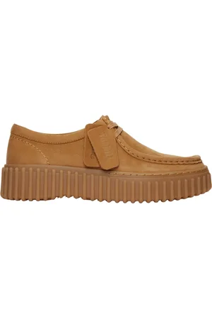 Clarks Buty, Kobieta, brązowy, 40 EU, Zamsz, Kamela Zamszowe Buty na Sznurowadła