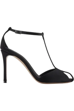 Emporio Armani Buty, Kobieta, Czarny, 42 EU, Płaskie buty z paskiem na kostkę