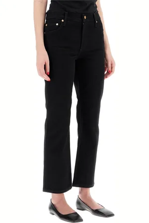 Tory Burch Jeansy, Kobieta, Czarny, W28, Bawełna, Jeansyy Rozszerzane Kick