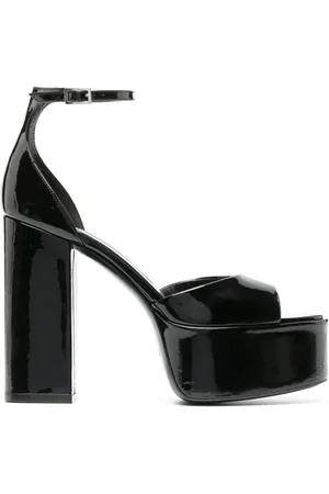 PARIS TEXAS Buty, Kobieta, Czarny, 40 EU, Skóra, Tatiana Platform Sandal