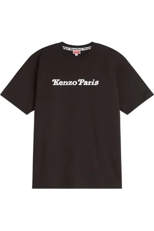 Kenzo Koszulki, Mężczyzna, Czarny, M, Urbanowa koszulka oversize z tygrysim wzorem