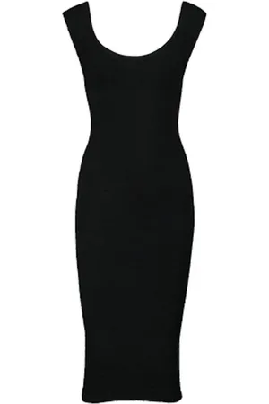 Hunza G Sukienki, Kobieta, Czarny, ONE SIZE, Sukienka Grace z odkrytymi ramionami