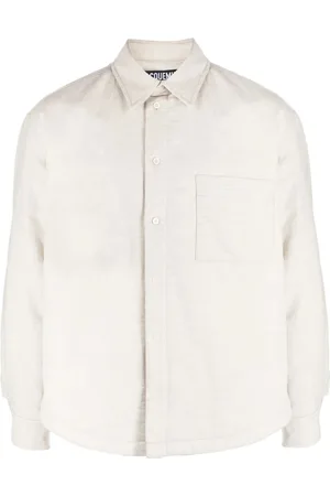 Jacquemus Koszule, Mężczyzna, Beżowy, M, Koszula La Chemise Boulanger