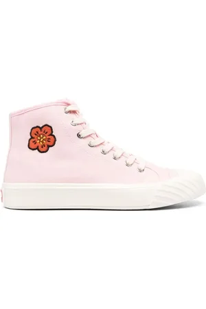 Kenzo Buty, Kobieta, Różowy, 40 EU, Bawełna, Sneakersy High-Top Boke Flower