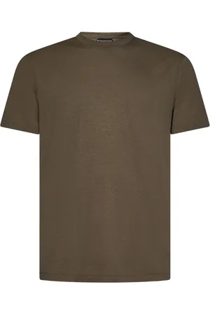 Tom Ford Koszulki, Mężczyzna, Zielony, L, Bawełna, T-Shirt w kolorze ciemnej oliwki