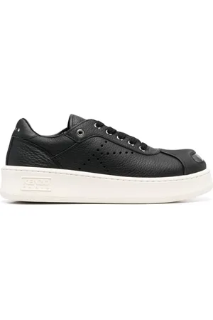 Kenzo Buty, Mężczyzna, Czarny, 43 EU, Skóra, Buty sportowe