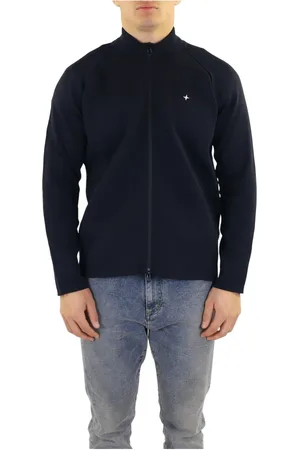 Stone Island Bluzy, Mężczyzna, Czarny, M, Koszulka Casual Maglia