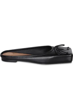 Jacquemus Buty, Kobieta, Czarny, 37 EU, Skóra, Czarne Baleriny Elegancka Skóra