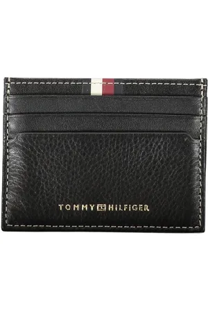 Tommy Hilfiger Akcesoria, Mężczyzna, Czarny, ONE SIZE, Skóra, Skórzany portfel