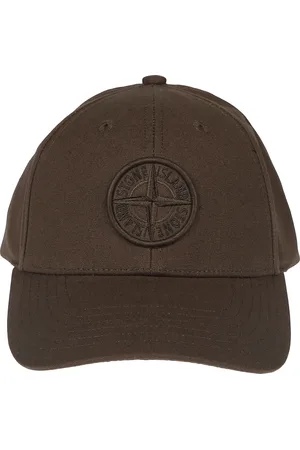 Stone Island Akcesoria, Mężczyzna, brązowy, ONE SIZE, Bawełna, Klasyczna Czapka Baseballowa