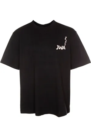 J.W.Anderson Koszulki, Mężczyzna, Niebieski, XL, Koszulka T-Shirt z Krótkim Rękawem i Nadrukiem