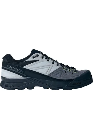 Salomon Sport, Mężczyzna, Szary, 41 EU, Zamsz, Sneakersy z panelem zamszowym i aplikacją logo