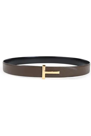 Tom Ford Akcesoria, Kobieta, Zielony, 70 CM, Skóra, Elegancki skórzany pasek