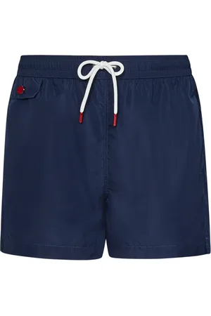 Kiton Stroje kąpielowe, Mężczyzna, Niebieski, M, Poliester, Stylowe, lekkie szorty kąpielowe Swimwear Ss 25