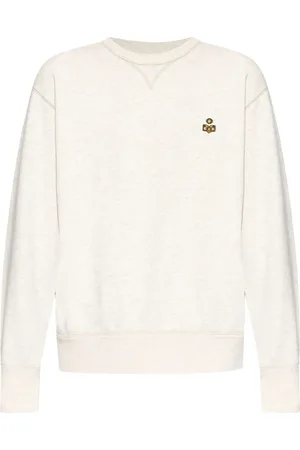 Isabel Marant Bluzy, Mężczyzna, Beżowy, S, Bawełna, Bluza Sweatshirt Mike GB Ecru