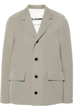 Jil Sander Kurtki, Mężczyzna, Zielony, L, Wełna, Sportowa Marynarka 01