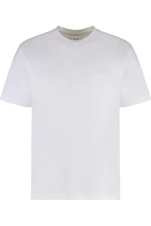 Y-3 Koszulki, Mężczyzna, Biały, M, Bawełna, Bawełniany T-shirt z nadrukiem ton w ton
