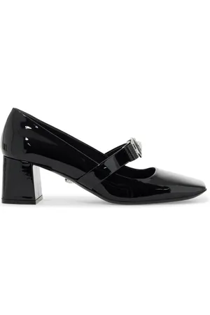 VERSACE Buty, Kobieta, Czarny, 39 EU, Lakierowane czółenka z kokardą