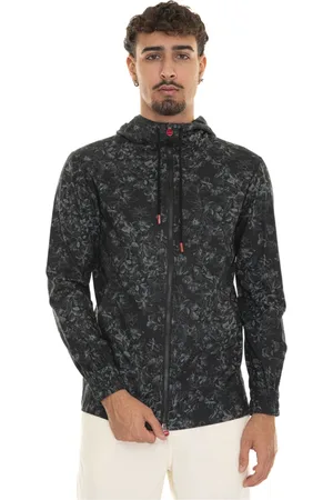Kiton Bluzy, Mężczyzna, Szary, M, Floral Zip Sweatshirt