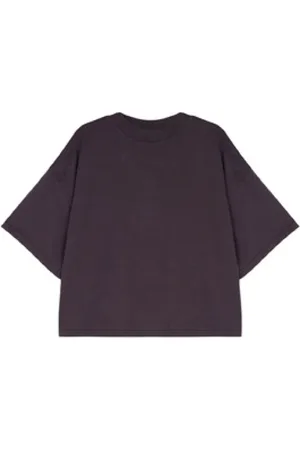 TELA Koszulki, Kobieta, brązowy, S, Stylowy T-shirt Skossa