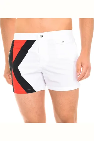 Karl Lagerfeld Stroje kąpielowe, Mężczyzna, Biały, M, Poliester, Stroje kąpielowe