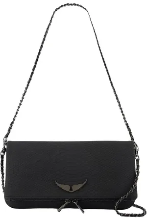 Zadig & Voltaire Torebki, Kobieta, Czarny, ONE SIZE, Skóra, Rock Soft Savage Clutch