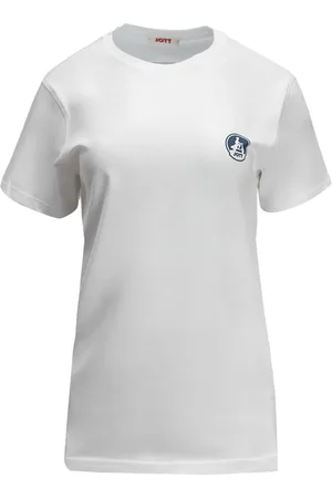 Jott Koszulki, Kobieta, Biały, XS, Bawełna, Koszulka Unisex z Logo Pietro