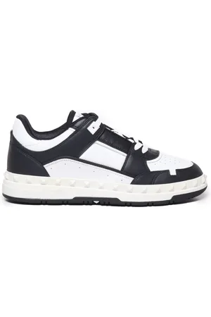 VALENTINO GARAVANI Buty, Mężczyzna, Czarny, 43 EU, Skóra, Freedots Low-Top Sneakers