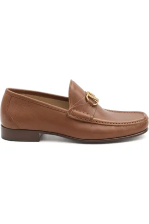 VALENTINO GARAVANI Buty, Mężczyzna, brązowy, 43 1/2 EU, Skóra, VLogo Mokasyny