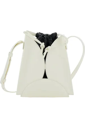 Jil Sander Torebki, Kobieta, Biały, ONE SIZE, Skóra, Torebka Crossbody Ellipse