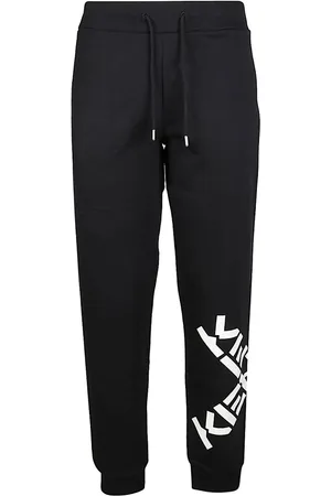 Kenzo Spodnie, Kobieta, Czarny, S, Bawełna, Stylowe spodnie dresowe