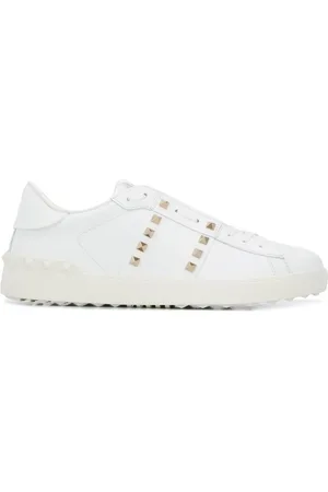 VALENTINO GARAVANI Buty, Mężczyzna, Biały, 43 1/2 EU, Skóra, Białe Sneakersy