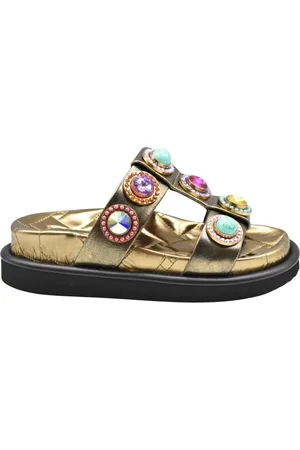 Kurt Geiger Buty, Kobieta, Żółty, 37 EU, Brązowe Buty Na Sznurowadła Elegancki Styl